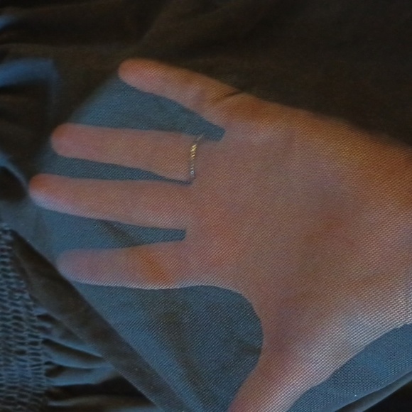 Pins And Needles Black Sheer Mesh Off Shoulder Blouse aaa - Picture 2 of 5